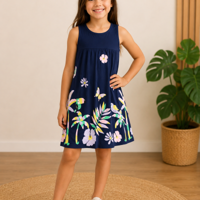 Vestido Infantil Brandili Tropical