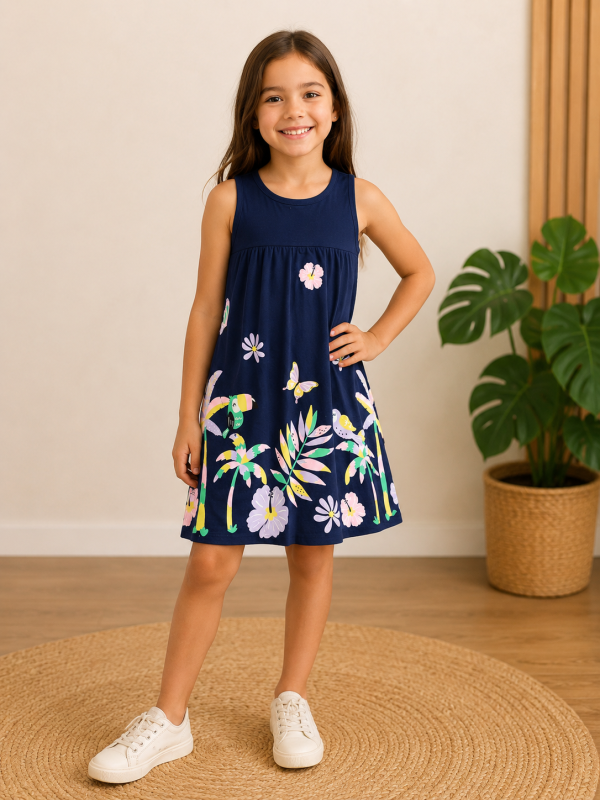 Vestido Infantil Brandili Tropical