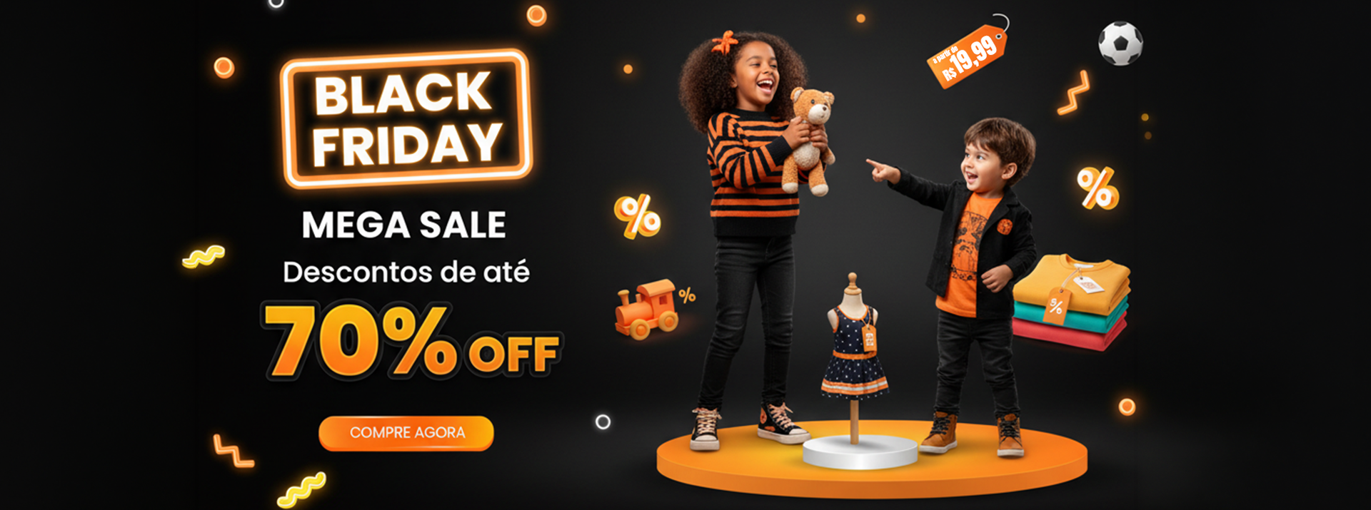oferta roupa crianças e bebês
