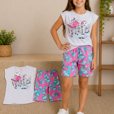 Conjunto Infantil Brandili Wild Blusa e Legging Floral