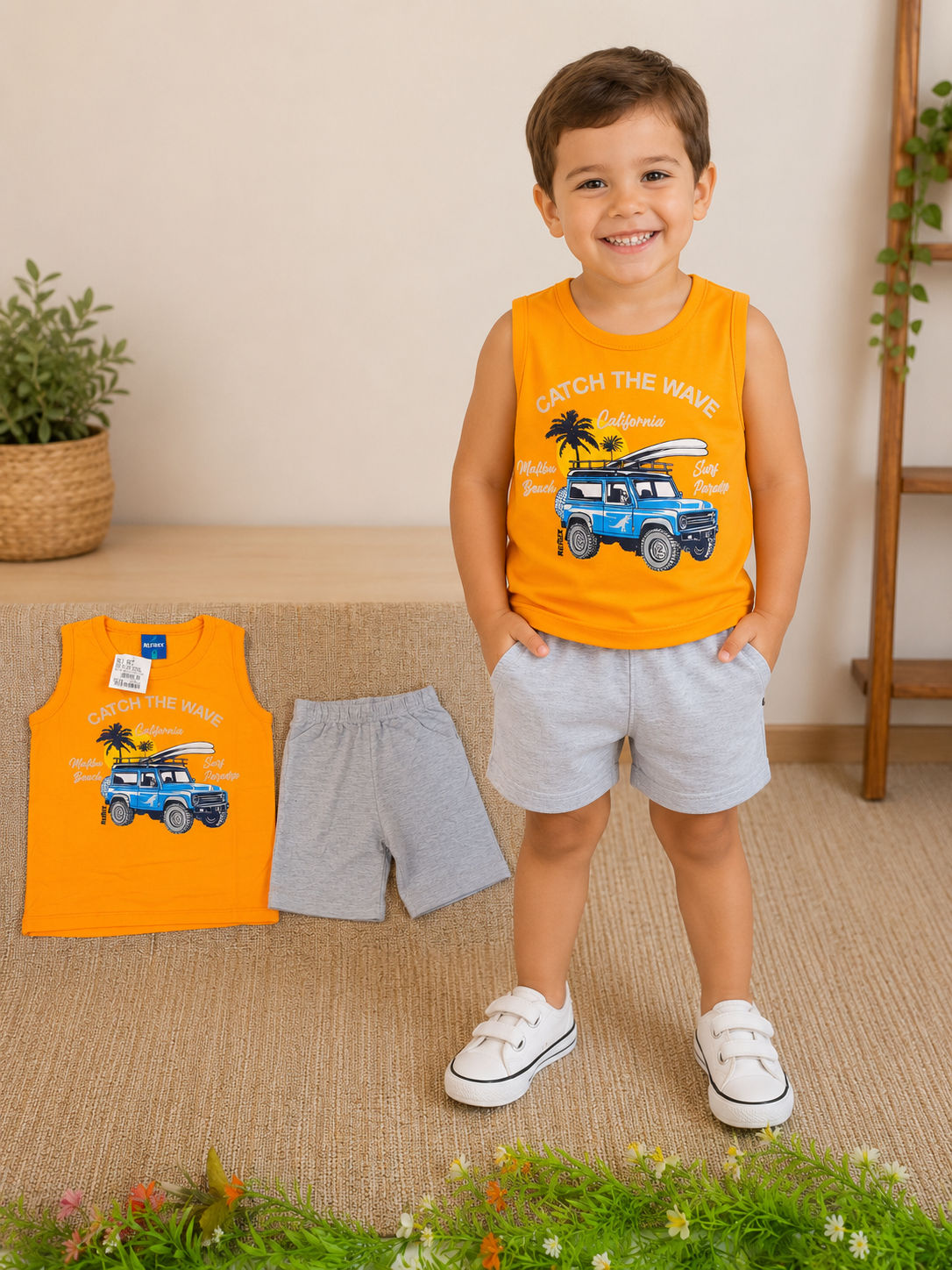 Conjunto Infantil Rei Rex Regata Catch