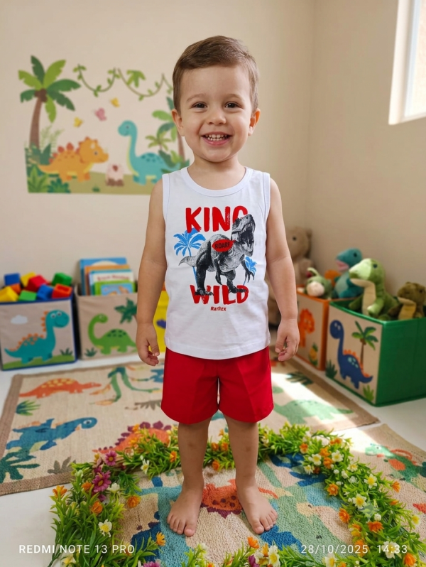 Conjunto Infantil Masculino Rei Rex King Wil