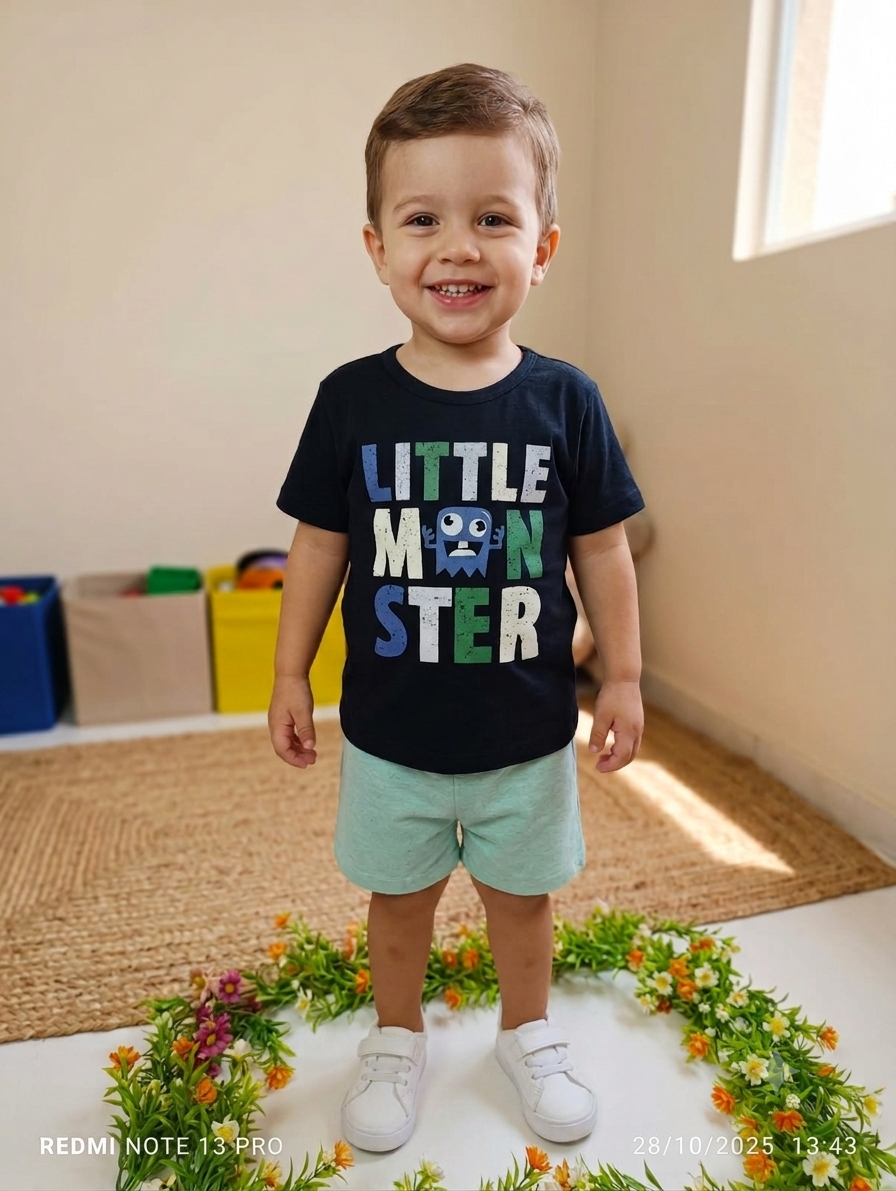 Conjunto Infantil Masculino Le Cav Little Monster