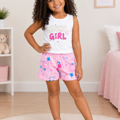 Conjunto Infantil Feminino Brandili – Hey Girl