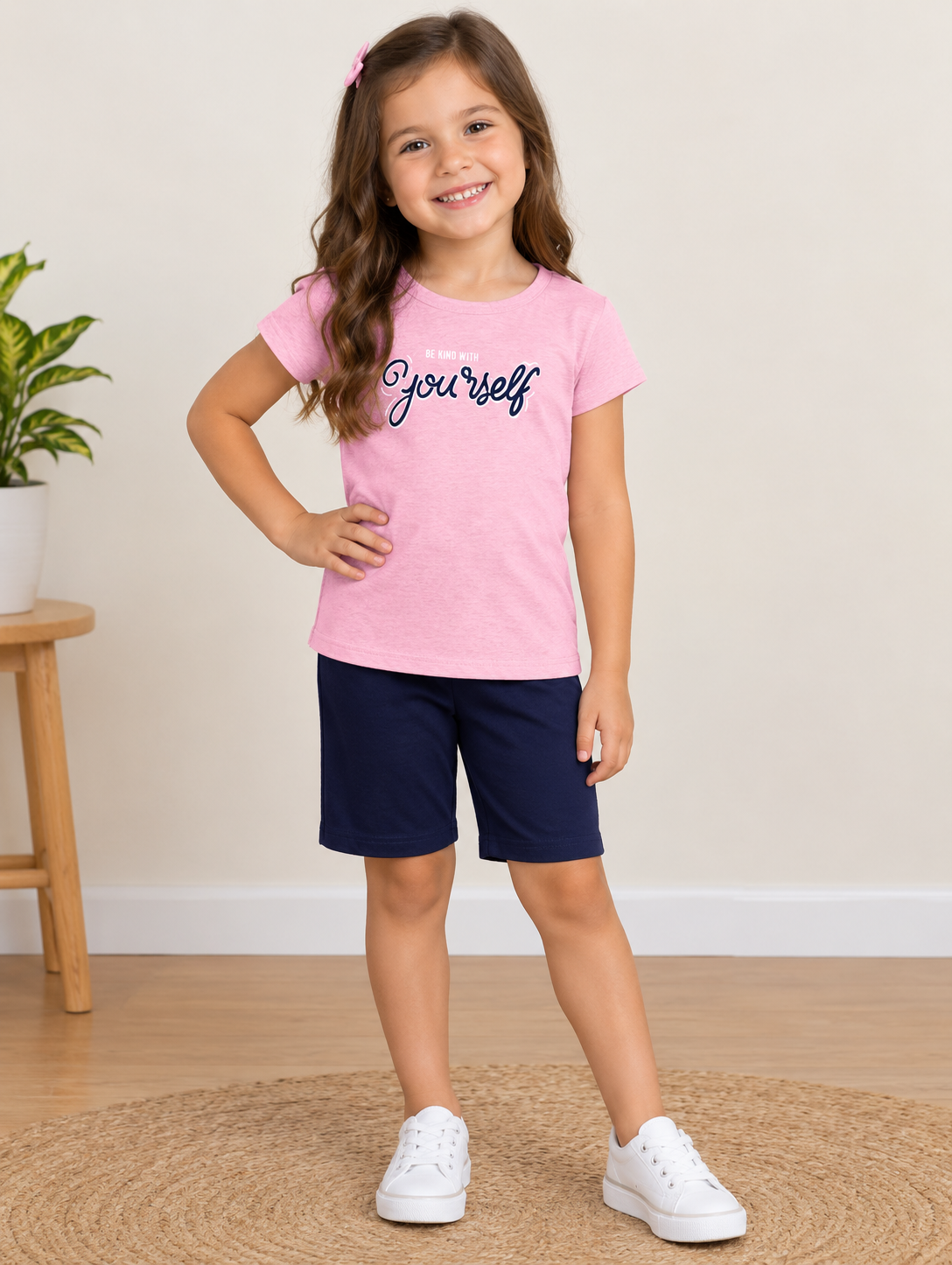 Conjunto Infantil Feminino Le Cav Rosa e Azul