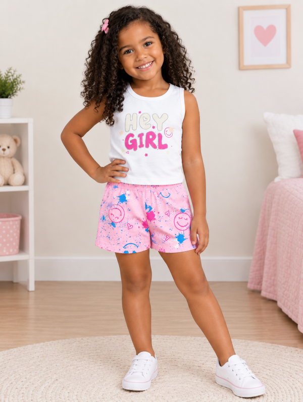 Conjunto Infantil Feminino Brandili – Hey Girl